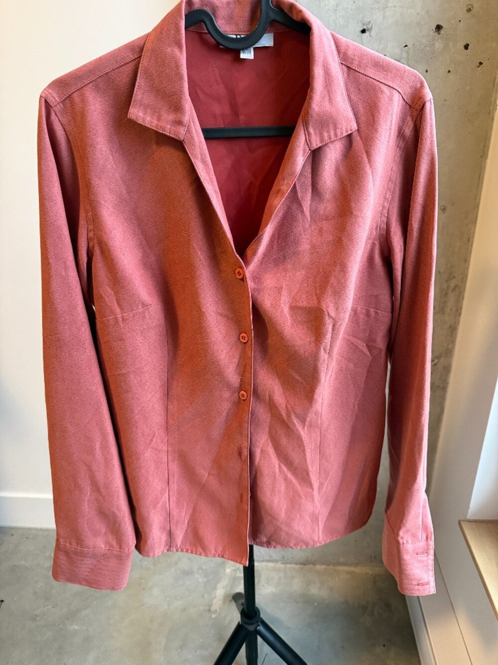 Salmon button up shirt